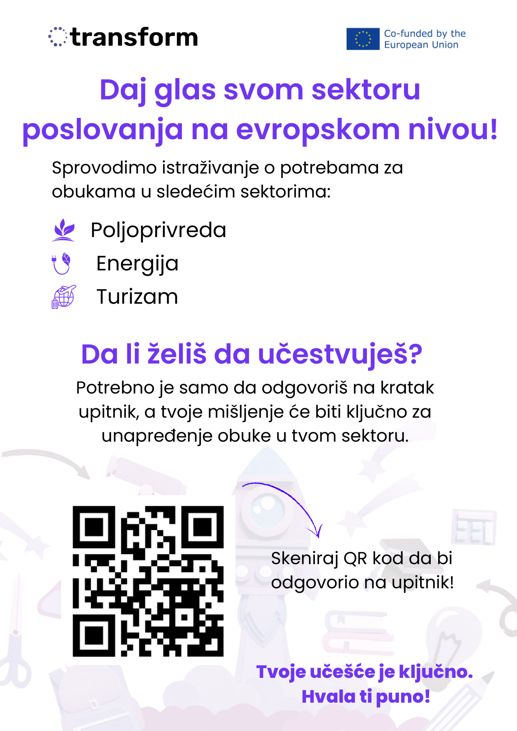 Questionnaire within the project TRANSFORM